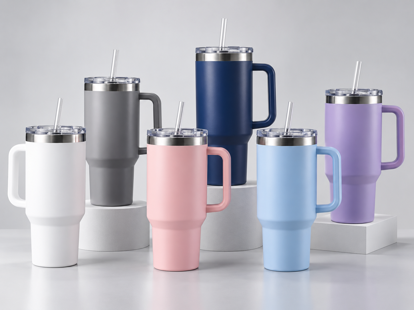 Handled insulated tumblers