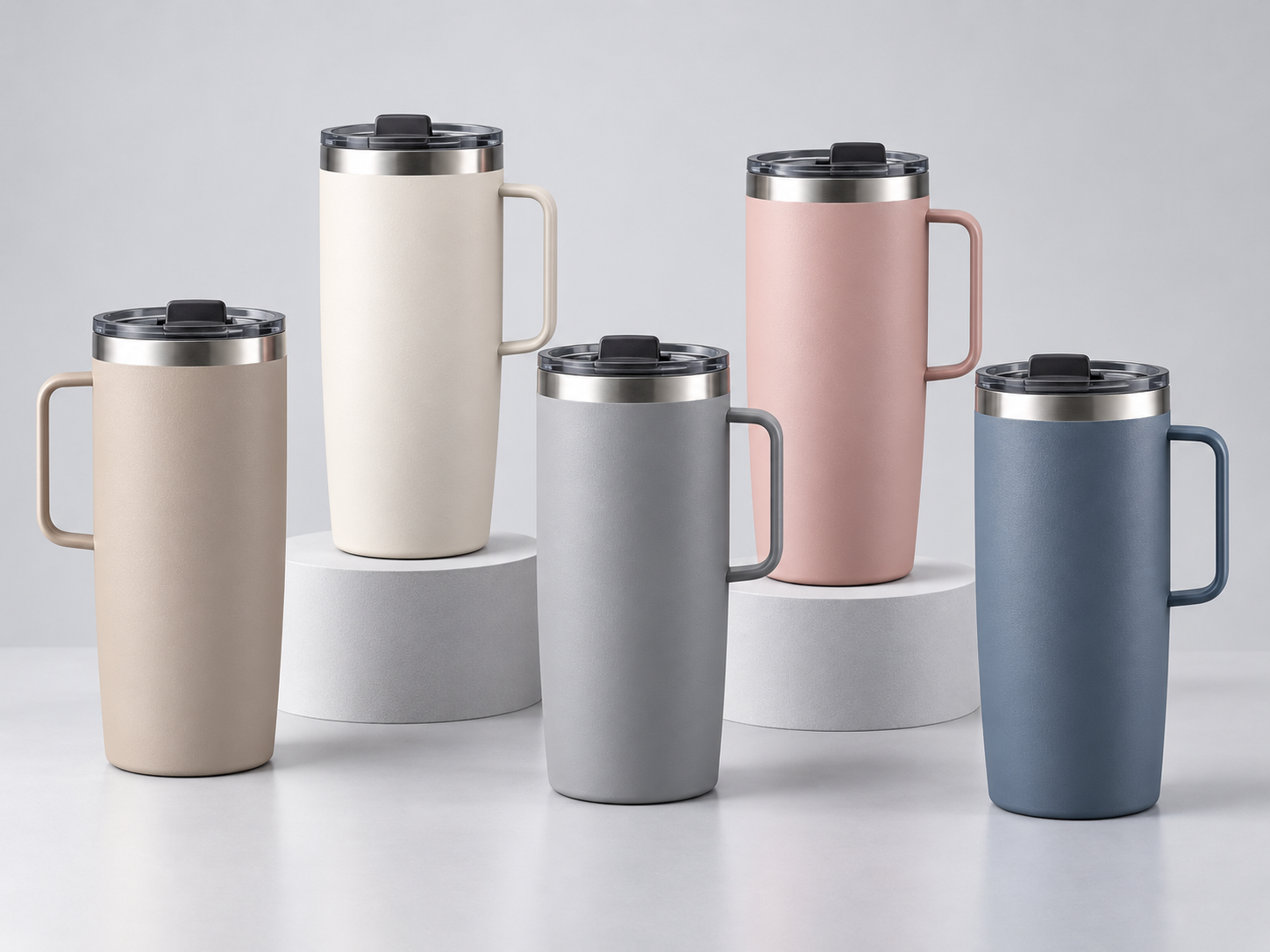 Minimal handle tumblers