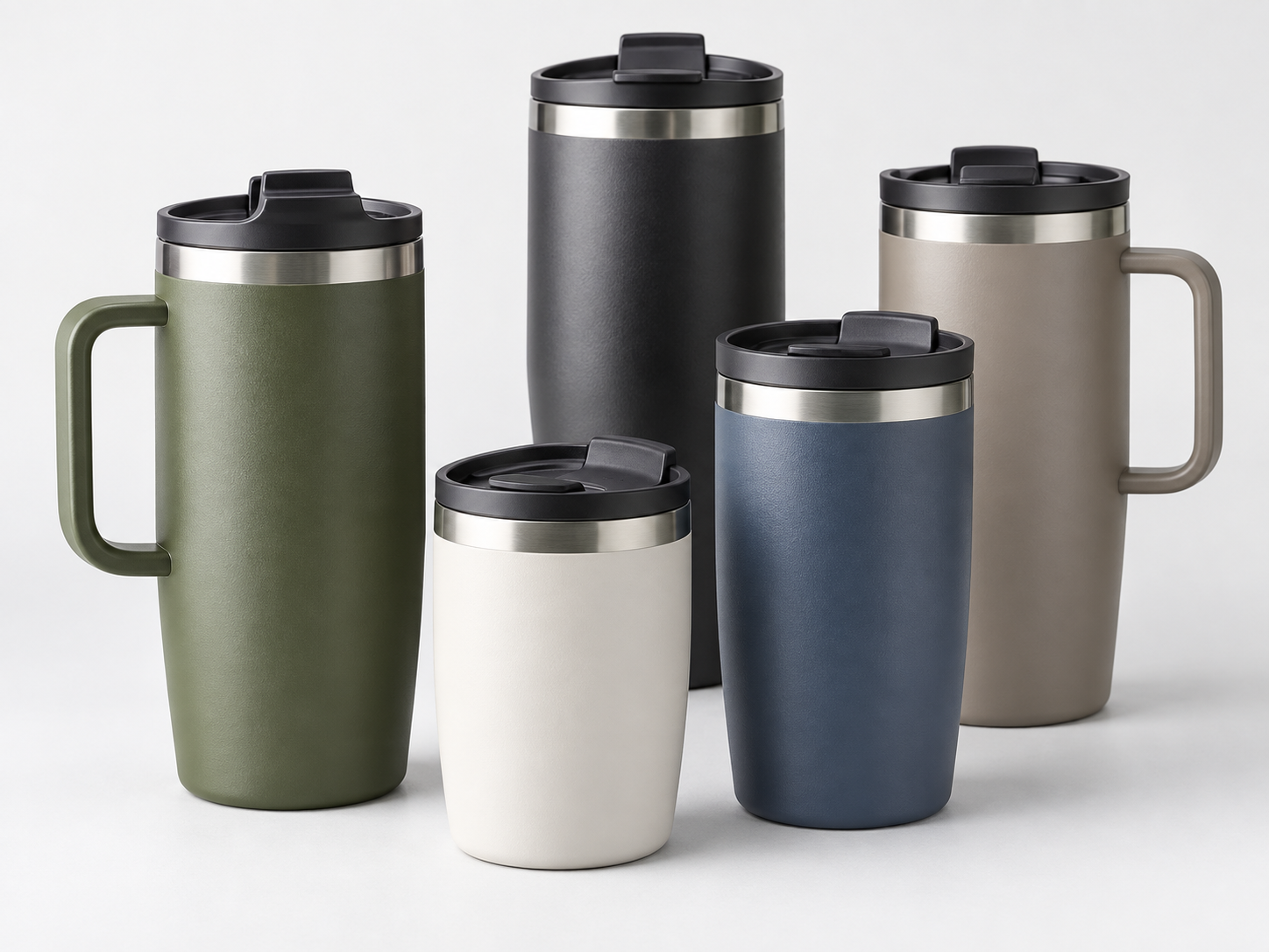 Travel coffee mugs